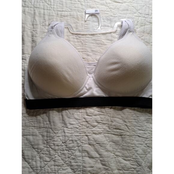 Women's Zone Pro White Sports Bra Size 2X - Picture 1 of 8